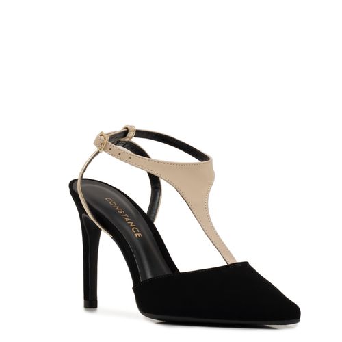 Scarpin Tricolor Preto