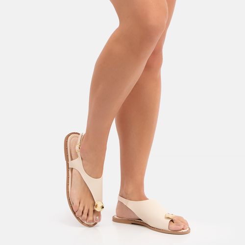 Rasteira Off White Enfeite