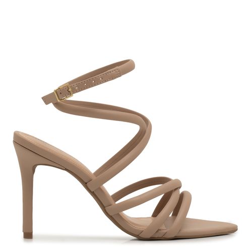 Sandália Tiras Bico Folha