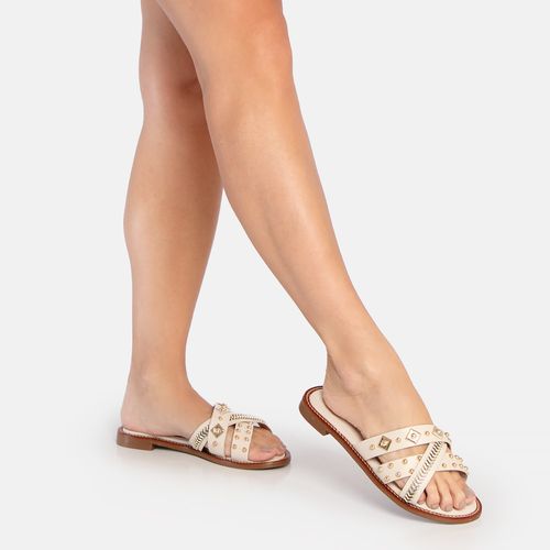 Rasteira Enfeites Off White