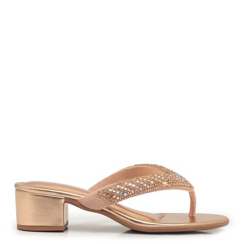 Tamanco Strass Rose