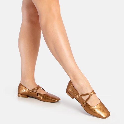Sapatilha Verniz Bronze