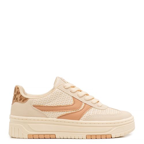 Tênis Recortes e Textura Rosa