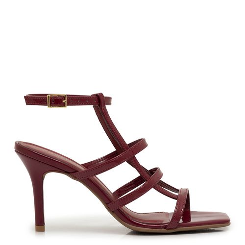 Sandália Verniz Bordô