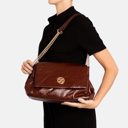 Bolsa Tiracolo Alça Corrente Burgundy