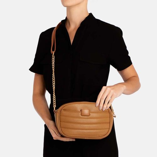 Bolsa Tiracolo Matelassê Marrom