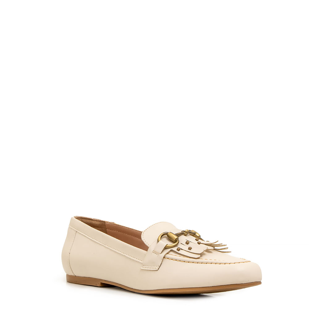 Mocassim Franja Off White