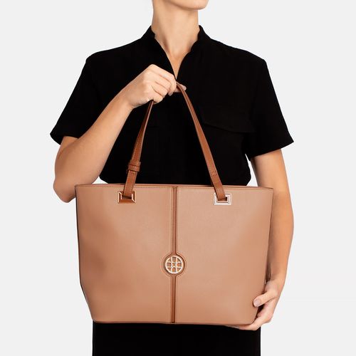 Bolsa Shopping Medalha Caramelo