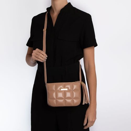 Bolsa Tiracolo Couro Nude