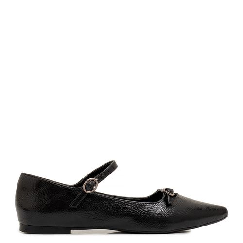 Sapatilha Boneca Fivela Ovais Preto