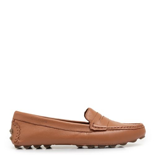 Mocassim Couro Caramelo