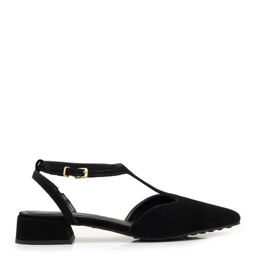 Scarpin Nobuck Preto