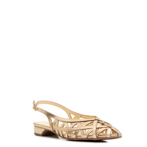 Sapatilha Pedraria Dourada