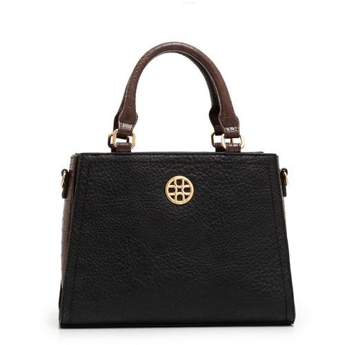 Bolsa Tote Bicolor Preto