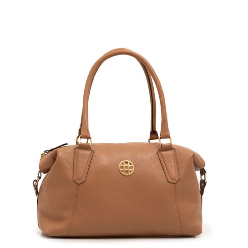 Bolsa Baú Couro Caramelo