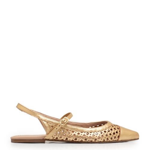 Sapatilha Recortes Dourado