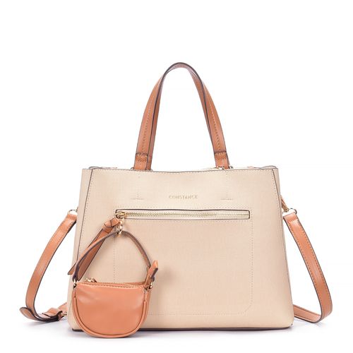 Bolsa Tote Mini Bag Bege