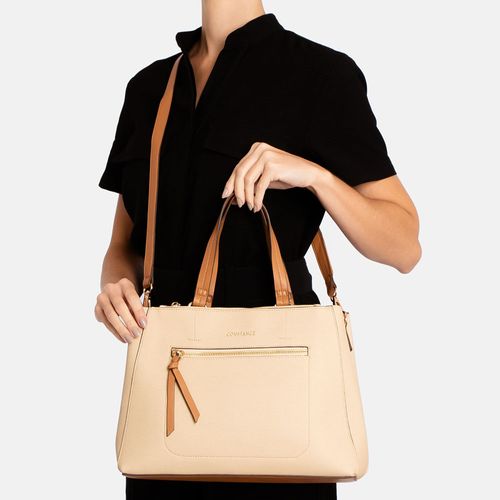 Bolsa Tote Mini Bag Bege