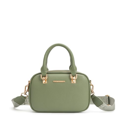Bolsa Tiracolo Verde Arredondada