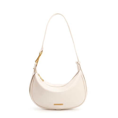 Bolsa Hobo Off White Enfeite Lateral Media
