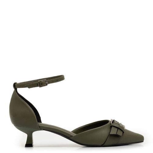 Scarpin Fivela Verde