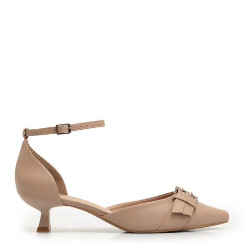 Scarpin Bege Fivela