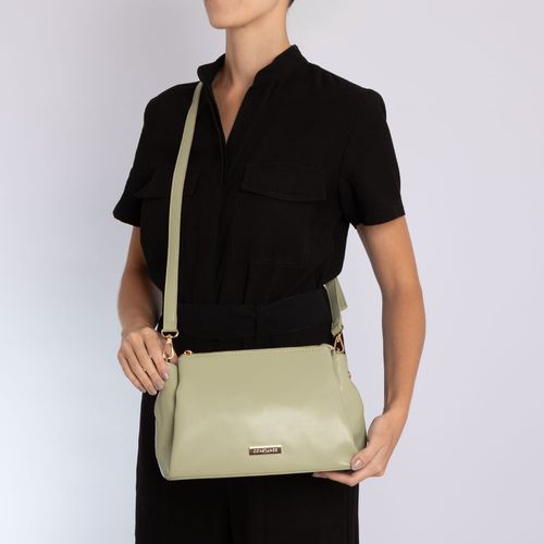 Bolsa Tiracolo Repartições Verde