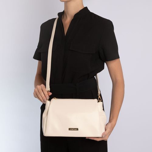 Bolsa Tiracolo Repartições Off White