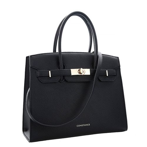 Bolsa Tote Fecho Torniquete Preto