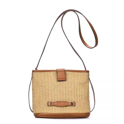 Bolsa Tiracolo Palha Caramelo