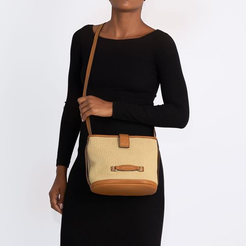 Bolsa Tiracolo Palha Caramelo