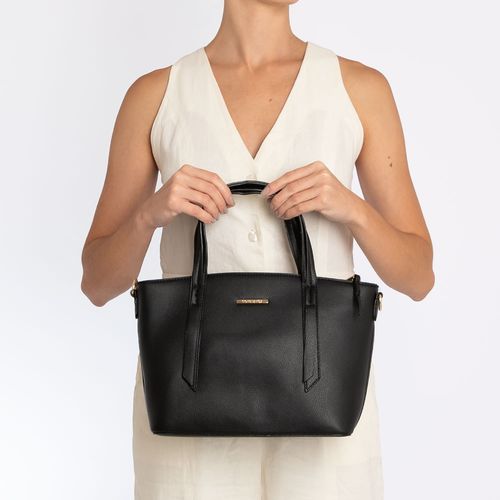 Bolsa Tote Alça Gorgurão Preto