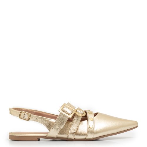 Sapatilha Fivela Dourada