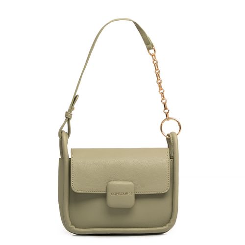 Bolsa Verde Tiracolo Alça Gorgurão