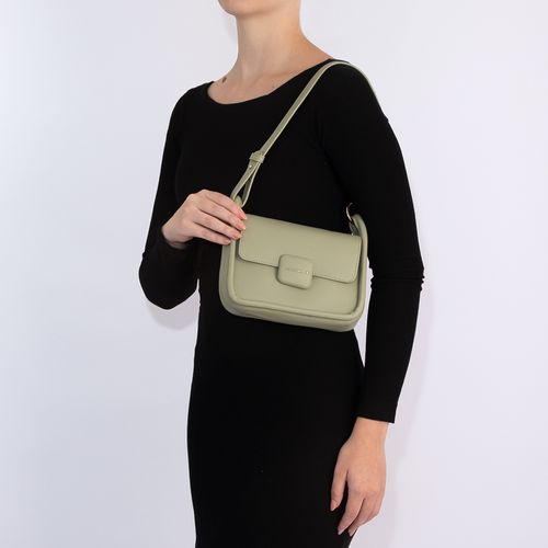 Bolsa Verde Tiracolo Alça Gorgurão