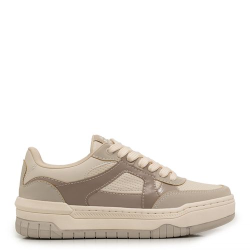 Tênis Cinza Recortes