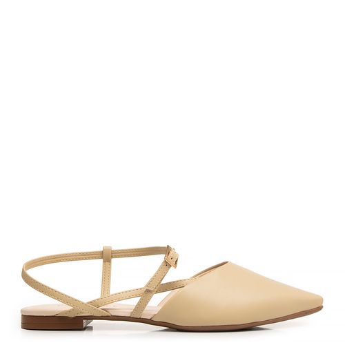 Sapatilha Slingback Bege