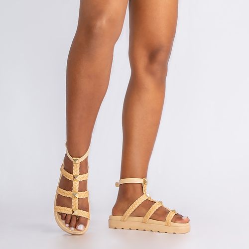 Papete Creme Tressê Enfeites Spikes