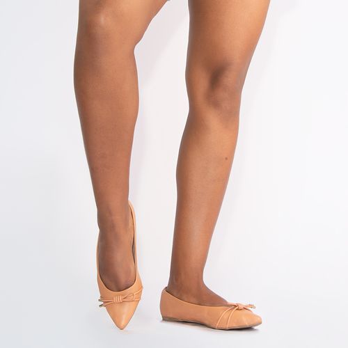 Sapatilha Nude Nó Ponteira