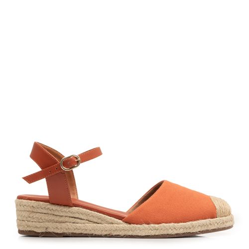 Anabela Laranja Espadrille