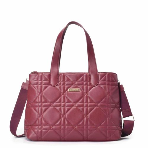 Bolsa Shopping Matelassê Geométrica Grande