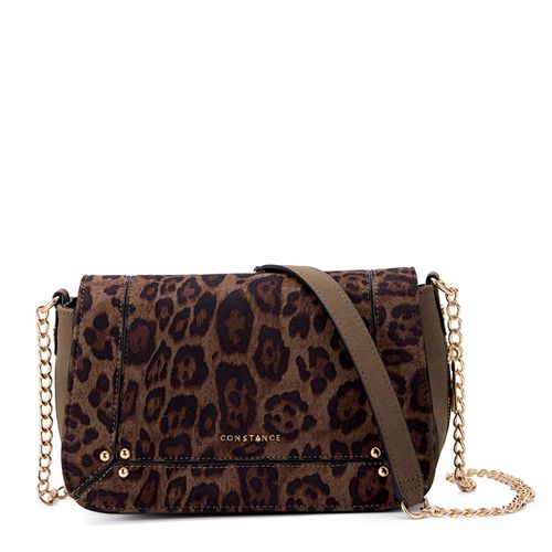 Bolsa Tiracolo Verde Animal Print Media