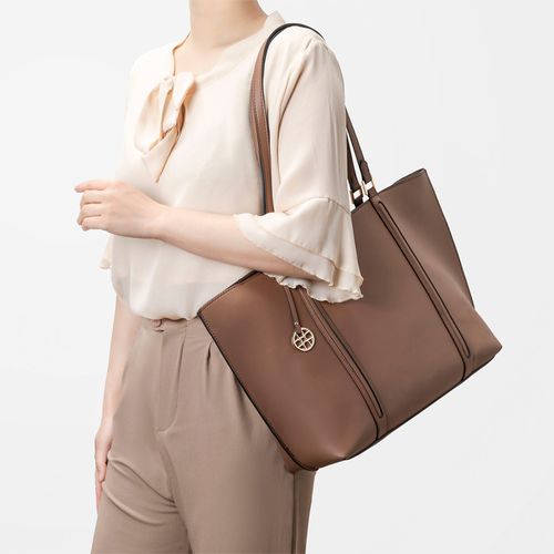 Bolsa Shopping Marrom Grande