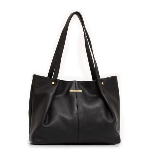 Bolsa Shopping Couro Preto
