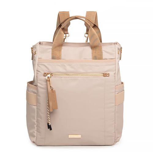 Mochila Nylon Bege