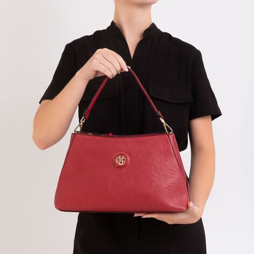 Bolsa Tote Estruturada Vermelha