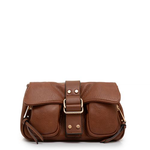 Bolsa Tiracolo Fivela Marrom