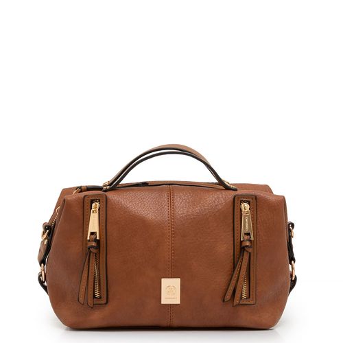Bolsa Baú Zíper Caramelo