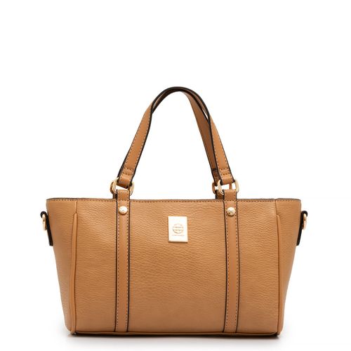 Bolsa Tiracolo Tira Pesponta Caramelo