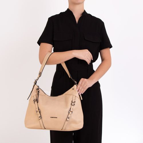 Bolsa Ombro Argolas Off White